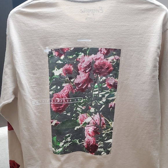 EMPYRE beige long sleeve shirt size medium - Picture 2 of 5